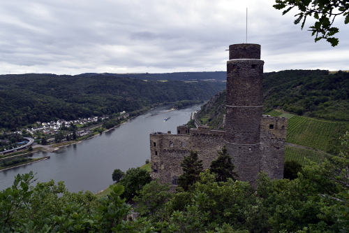 Rheinsteig: Burg Liebenstein bei Kamp-Bornhofen